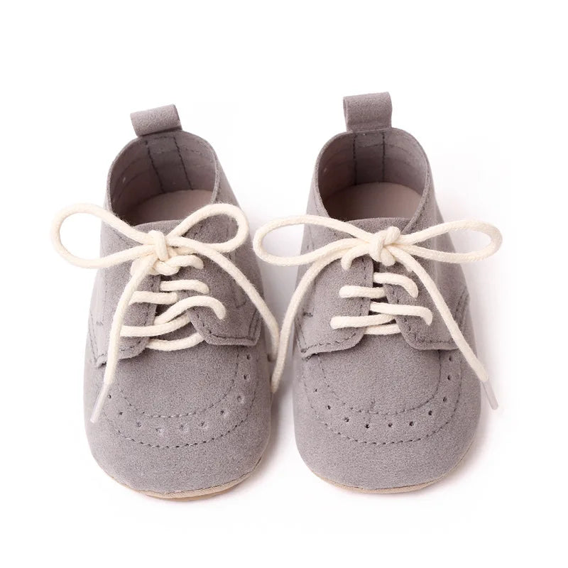 Newborn Baby Shoes Baby Boy Girl Shoes Classic Leather Rubber Sole Anti-slip Toddler First Walkers Infant Girl Shoes Moccasins