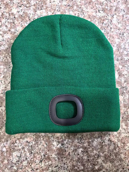 For Woman Cap Night Running Fishing Riding Sports Teenager Beanies Winter Men Beanie Hat with LED Light Rechargeable Knitted Hat