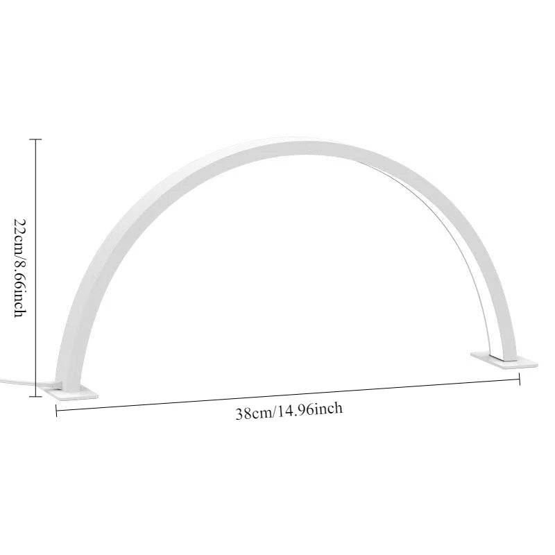 Beauty Table Lamp Half-moon Lamp Eye-protecting Nail Lighting Lamps Dimmable Suitable Lamps Beauty LED Desktop Beauty Fill Light
