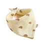 U-shaped Baby Cotton Bibs Waterproof Floral Baby Drooling Bibs Feeding Lace Saliva Towel Cloths Neck Wear Accessories