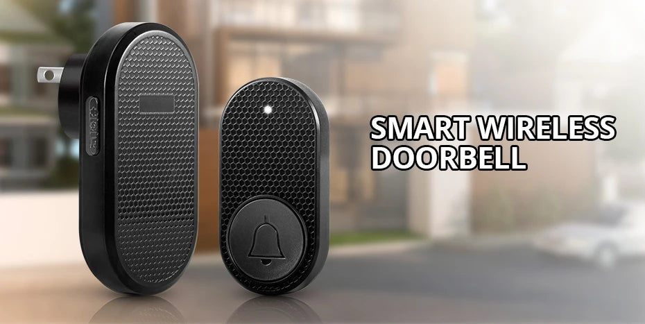 M558 Wireless Smart Doorbell Welcome Home Security Alarm Door Bell with 33 Songs 4 Levels Adjustable Volume Easy Installation