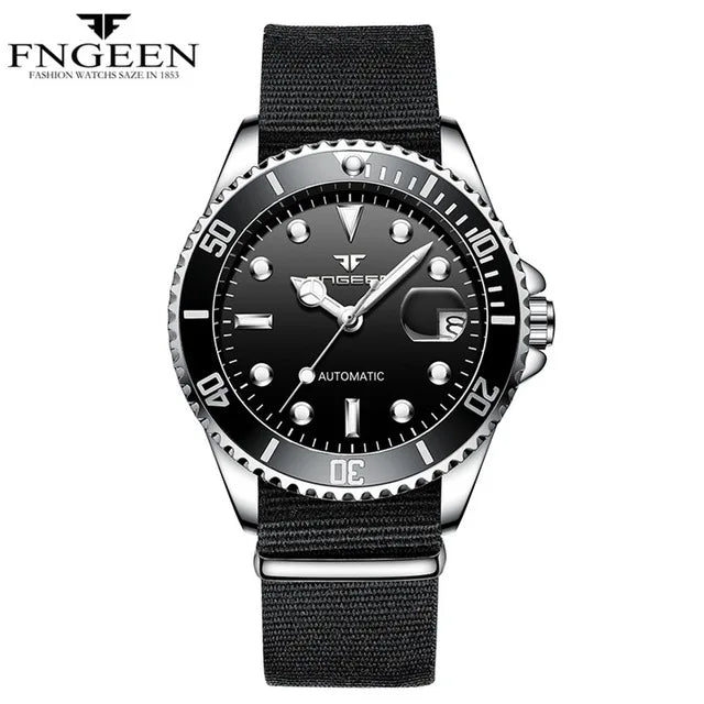 FNGEEN 9001 Luxury Brand Men's Watch Steel Tourbillon Frame Mechanical Watch Luminous Automatic Date Diamond Watch 2026