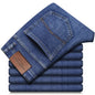 Wthinlee 8 Models Spring Autumn Business Jeans Men Casual Straight Stretch Fashion Classic Work Denim Trousers Brand Clothing