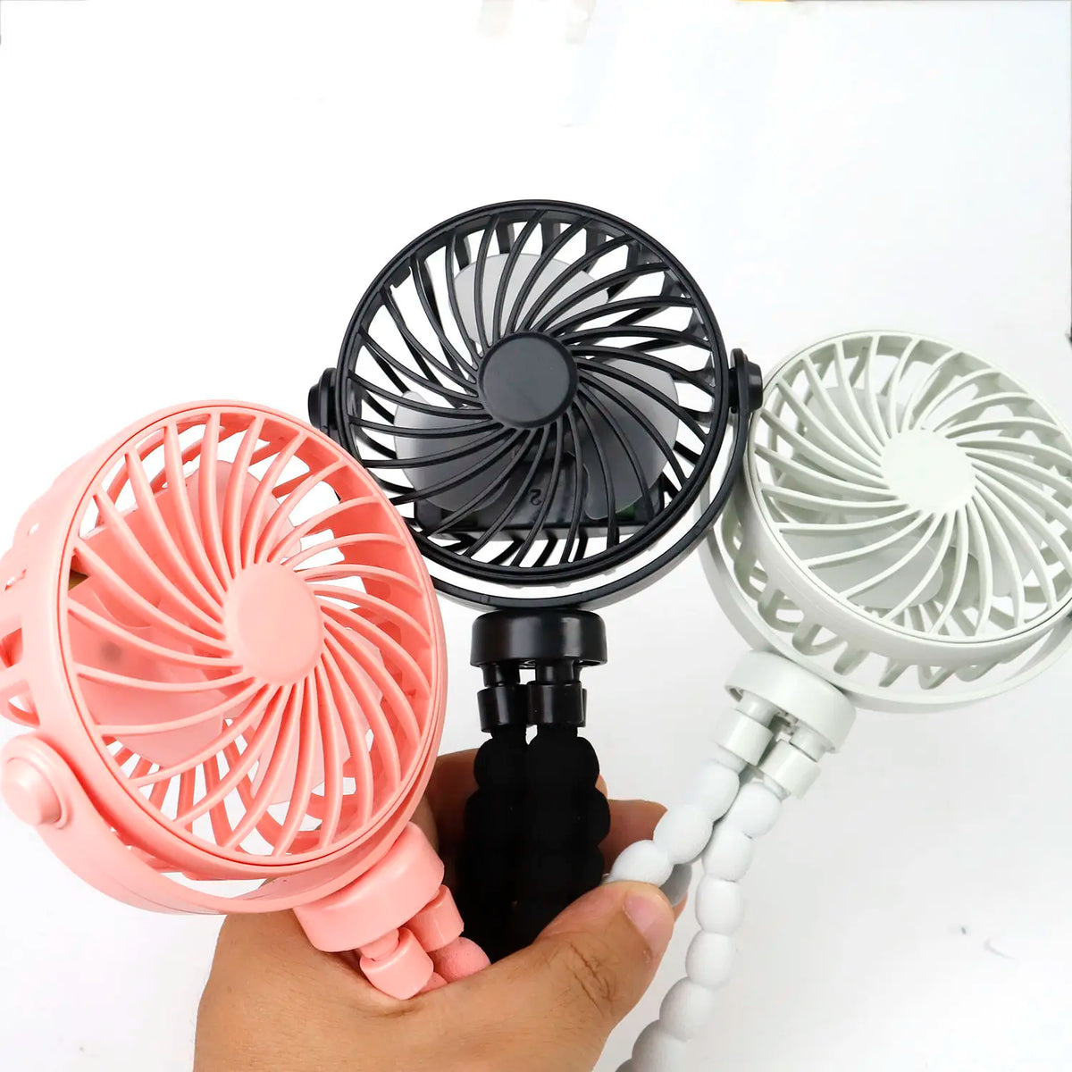 Fan for Cart Stroller Fan Portable Outdoor Fan Clip On for Baby 500mAh USB Rechargeable Handheld Electric Fan for Home 3 Speeds