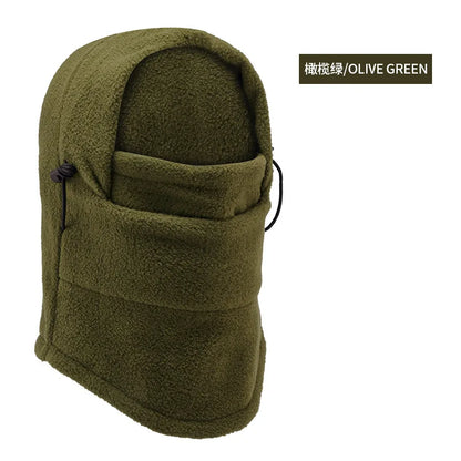 New Fashion Warm Cap Winter Men Women Hats Thermal Fleece Balaclava Hats Neck Warmer Hiking Scarves Outdoor Riding Windproof Cap