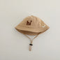 New Embroidered Letter Baby Bucket Hats Spring Sunhat Fishing Hat Sunshade Visor Boy Girl Outdoor Fashion Beach Cap For 6-24M
