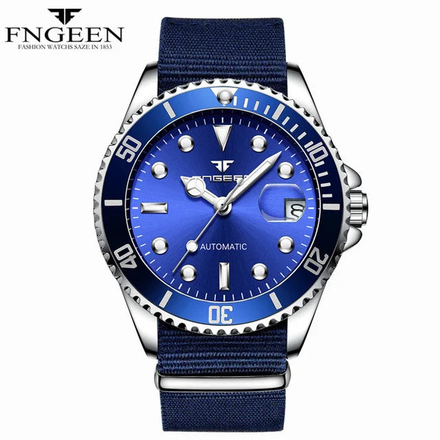 FNGEEN 9001 Luxury Brand Men's Watch Steel Tourbillon Frame Mechanical Watch Luminous Automatic Date Diamond Watch 2026