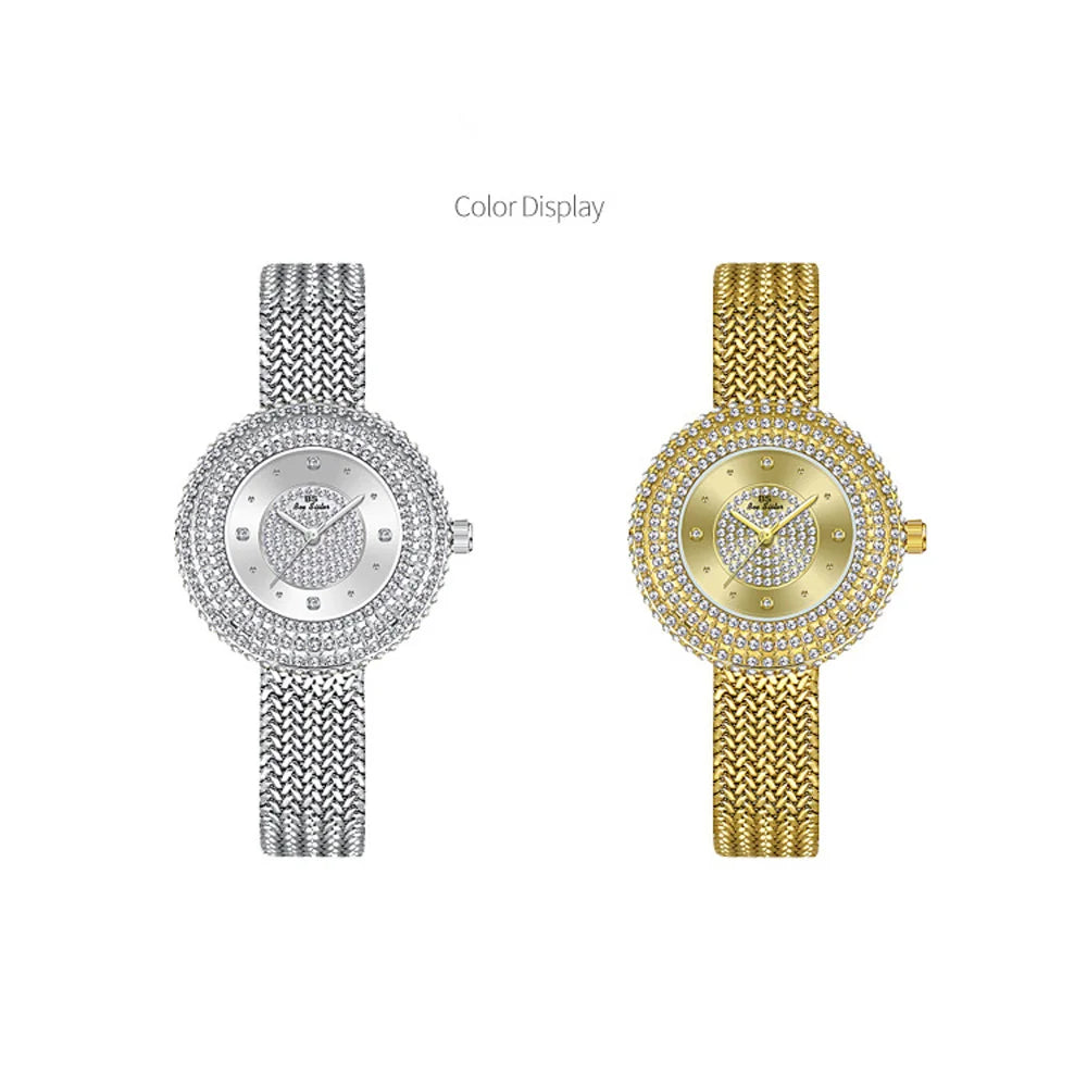 Fashion Luxury Watches For Woman New Vintage Golden Women's Wristwatches Ladies Dress Quartz Clock High Quality Relogio Feminino