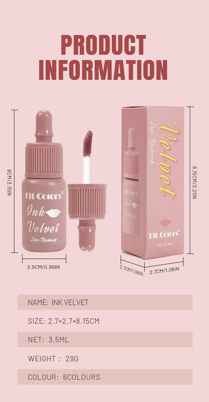 Non Stick Cup Waterproof Lip Gloss Long Lasting Velvet Matte High Pigmented Liquid Lipstick Fast Dry Sexy Lip Mud