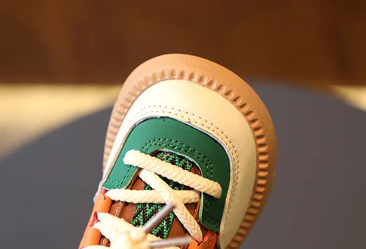 DIMI Autumn New Children Shoes Pu Leather Kids Sneakers  Baby Toddler Shoes Comfortable Soft Boys Girls Casual Shoes