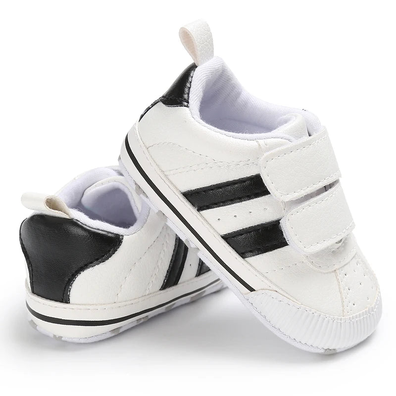 Baby Boys Girls Spring Autumn Shoes 0-1 Year First Walker Fashion Striped Rubber Soles Casual Sports Newborn