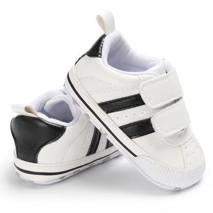 Baby Boys Girls Spring Autumn Shoes 0-1 Year First Walker Fashion Striped Rubber Soles Casual Sports Newborn