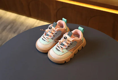 DIMI Autumn New Children Shoes Pu Leather Kids Sneakers  Baby Toddler Shoes Comfortable Soft Boys Girls Casual Shoes