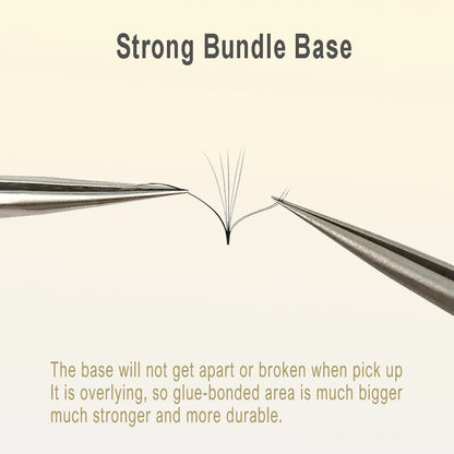 AGUUD 5 Trays/Lot Thin Roots Slim Base Premade Fans Lash Sharp Pointy Base Promade Russian Volume Fans Eyelash Extensions Faux