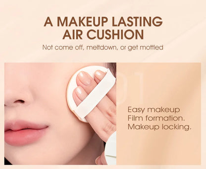 O.TWO.O Air Cushion BB Cream 3 Colors Fuller Coverage Waterproof Long-lasting Concealer Cushion Compact With Puff Face Makeup
