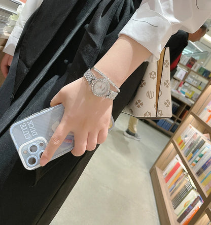 2024 Fashion Top Brand Luxury Watch Women Waterproof Crystal Women Dress Watch Fully Diamond Women Watches Ladies Watch Quartz