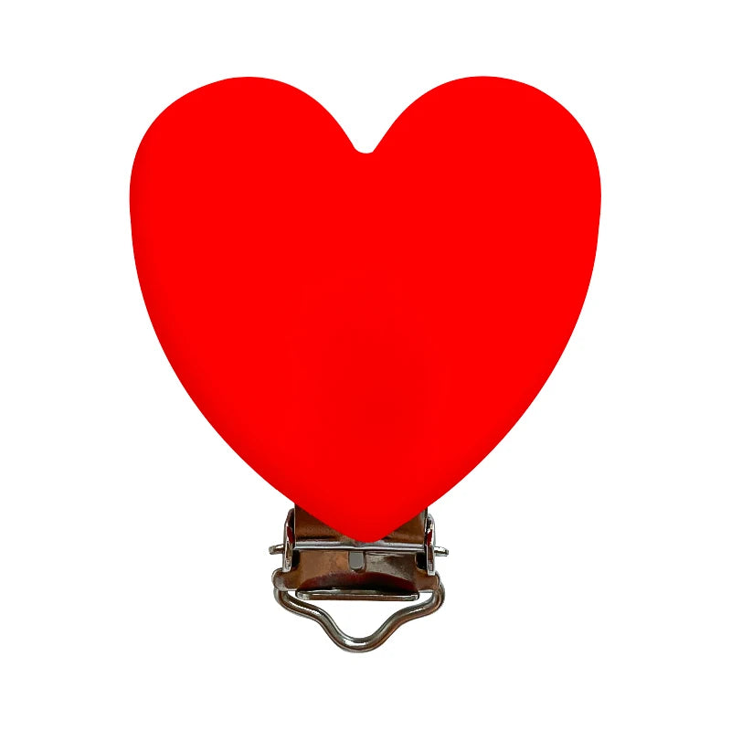 3pcs Silicone Love Pacifier Clip Pacifier Chain Holder Soother Nursing Clips BPA Free Pacifier Chain Accessories