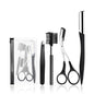 New Eyebrow Trimmer Set Scissors Tweezers Eyebrow Razor Scraping Eyebrow Comb Razor Eyebrow Clip Makeup Tools Sets