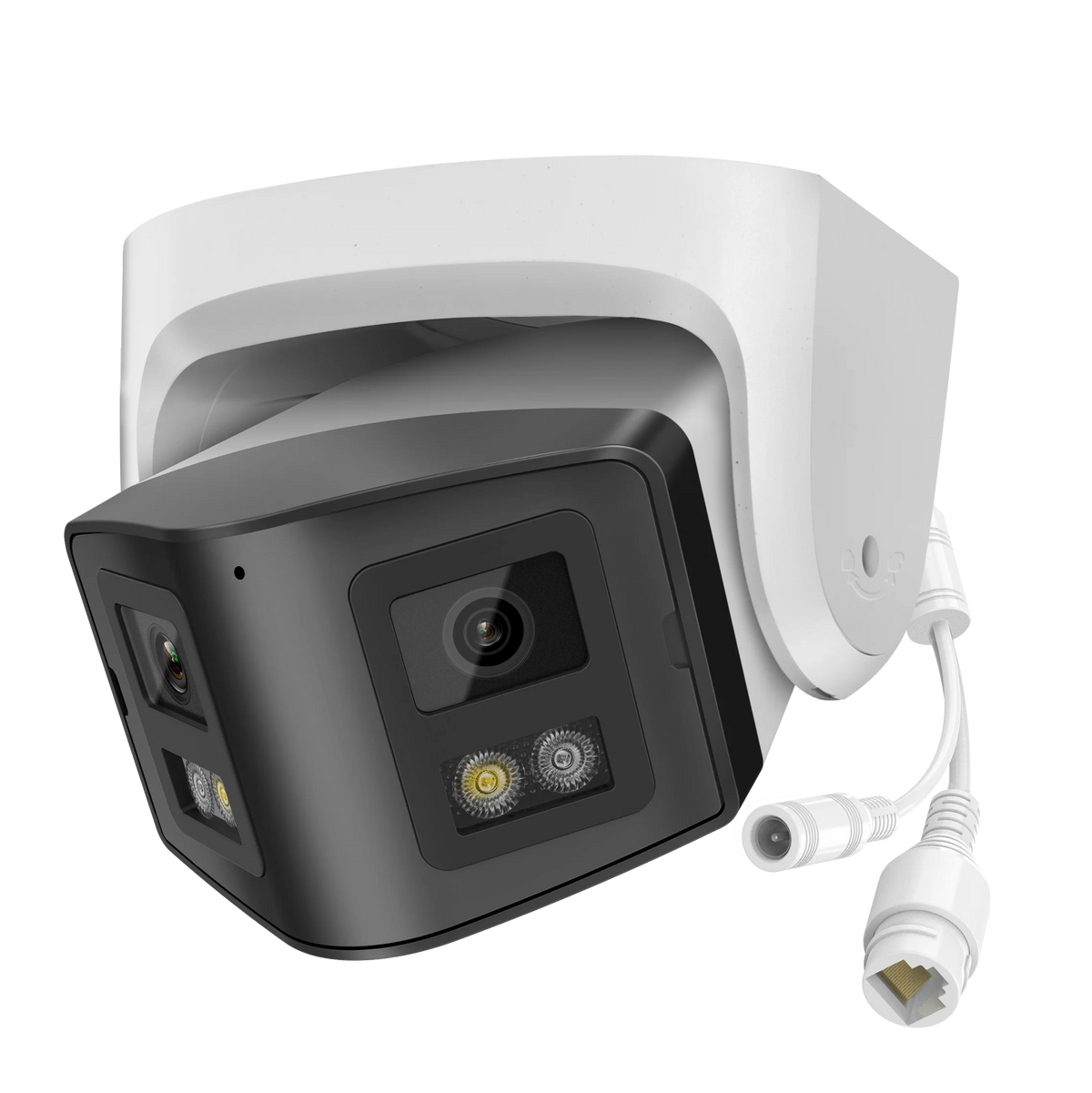 Hikvision-Compatibele 4K 8mp ColorVu 170 ° Binocular Panoramische IP Camera Md2.0 Tweerich Tingsges Prekken Thuis CCTV Camera
