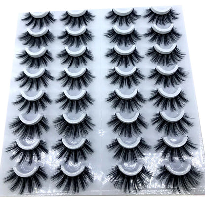 16 Pairs 3D Mink Lashes Natural False Eyelashes Dramatic Volume Fake Lashes Makeup Eyelash Extension Silk Eyelashes