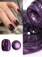 1-21pcs ZH Popular Blue Ink Cat's Eye Gel Nail Polish Spring Summer Fashionable Color Flash Glass Beads Cat's Eye Nail Salon