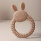 Silicone Teether Baby Gift Easter Bunny Shaped Cartoon Cute Teething Toy Chew Bead Sensory Gum Relief Soother
