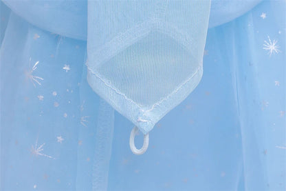 Elsa Cosplay Costume Kids Layers Deluxe Ball Gown Princess Dresses Aurora Christmas Wedding Evening Dress Girls Princess Dresses
