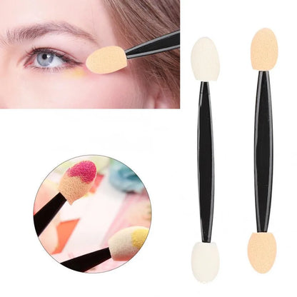 10/30/50/200/500/1000pcs Double Ended Sponge Nail Art Powder Brush Multifunctional Eyeshadow Brush Portable Makeup Manicure Tool