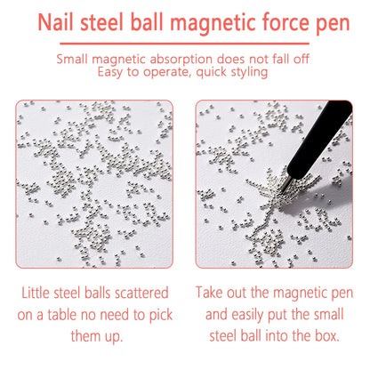 1/2Pcs Vortex/lollipop Cat's Eye Nail Magnet Pen Create Water Ripple Swirl Effect Magnetic Stick for Gel Polish Manicure Tools &