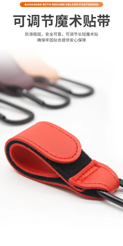 1/2pcs PU Leather Baby Bag Stroller Hook Pram Rotate 360 Degree Rotatable Cart Organizer Pram Hook Stroller Accessories