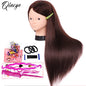 85% Real Human Hair Mannequin Head Without Make-up Professional Hairdressing Training Head For Hair Styling Braid Curl Cut DIY