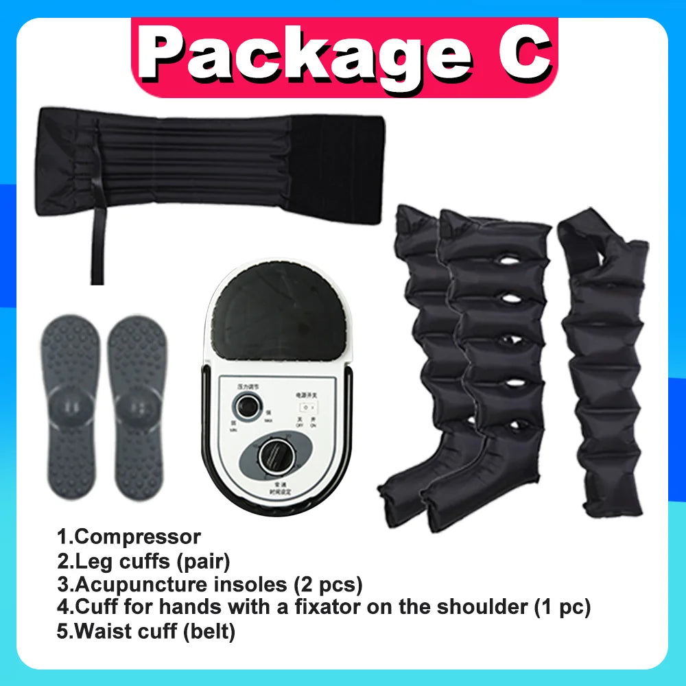 Thigh Air Compression Pressure Massager Home Use Relieve Varicose Veins Leg Massager Machine Promote Blood Circulation Relieve