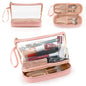  Double-Layer Large Capacity Makeup Bag, Multifunctional Wet and Dry Separation Travel Toiletry Bag, Makeup Brush Organizer