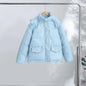 Casual Women's Stripe Set With Hat Full Sleeve Cotton Padded Coat Straight Pants Female Loose Sets 2026 Autumn Winter Lady Suit