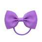 2.75 Inch Small Ribbon Bows With Elastic Hair Bands For Kids Girls Ponytail Solid Color Bowknot Hair Ropes Ties Hair Accessories