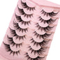 NEW 7pairs 8D Mink Lashes Natural Short False Eyelashes Mink Eyelashes 3D Mink Lashes Wispy HandMade Full Strip Lashes  Makeup