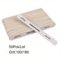 10/25/50Pcs Nail File 100/180/240 Wooden Sanding Buffer Block Pedicure Manicure UV Gel Nail Polish Pro Files Artificial tips