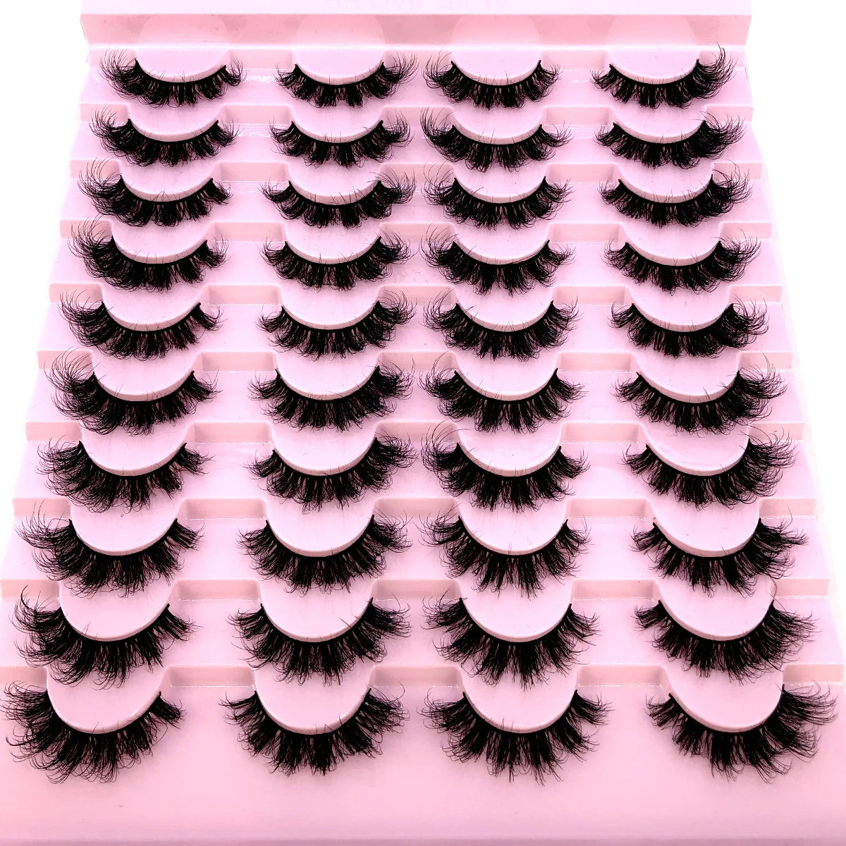 16 Pairs 3D Mink Lashes Natural False Eyelashes Dramatic Volume Fake Lashes Makeup Eyelash Extension Silk Eyelashes