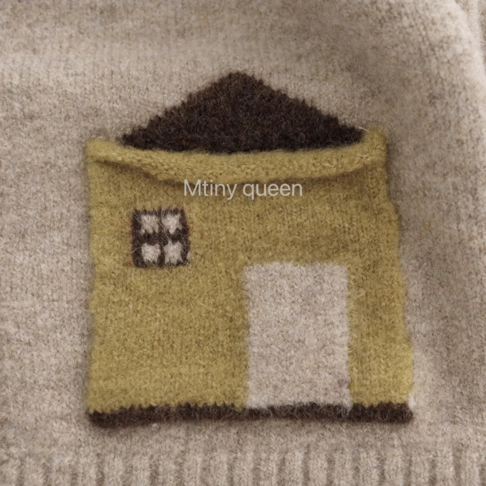 2026 Autumn New Children Long Sleeve Knit Coat Boys Girls Cotton Knitted Cardigan Baby Vintage Sweater Jacket Kids Clothes