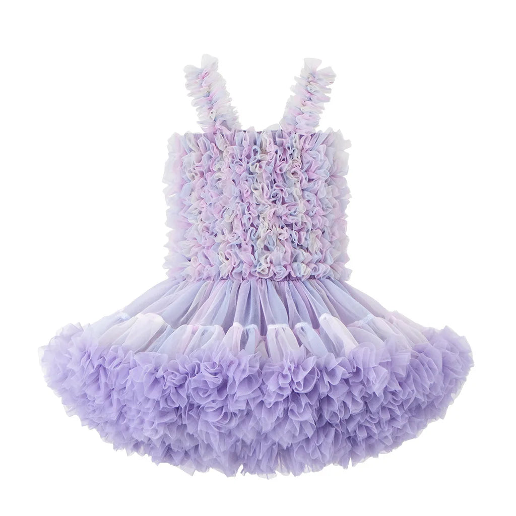 Girls Tutu Dress for Girls Baby Ball Gown Princess Party Vestido Casual Ruffled Bubble Photography Dresses Children Clothes L017