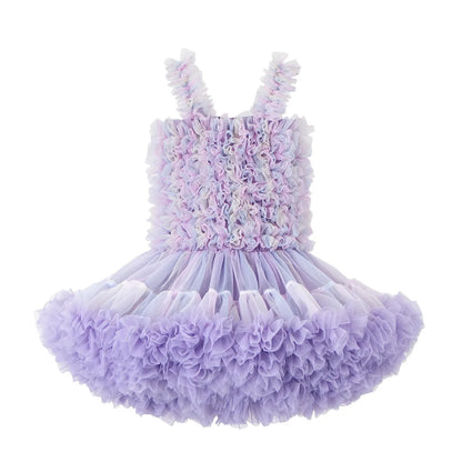 Girls Tutu Dress for Girls Baby Ball Gown Princess Party Vestido Casual Ruffled Bubble Photography Dresses Children Clothes L017