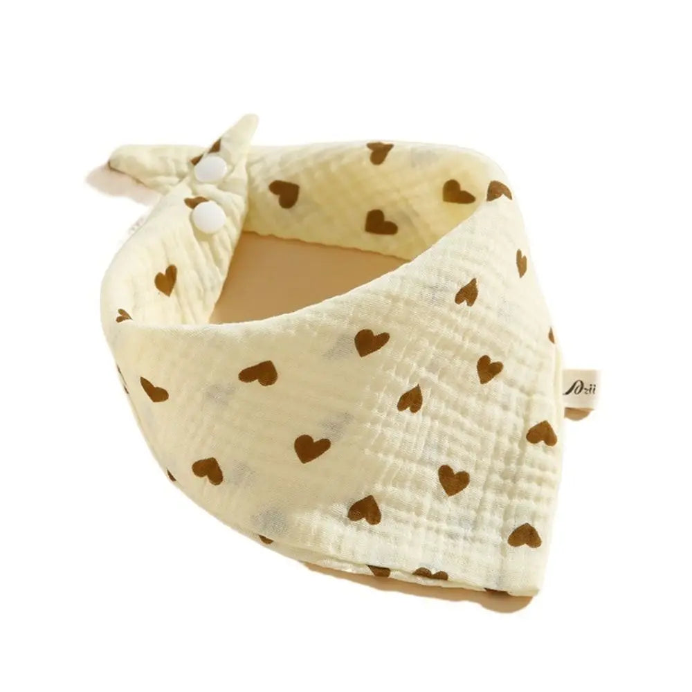 U-shaped Baby Cotton Bibs Waterproof Floral Baby Drooling Bibs Feeding Lace Saliva Towel Cloths Neck Wear Accessories