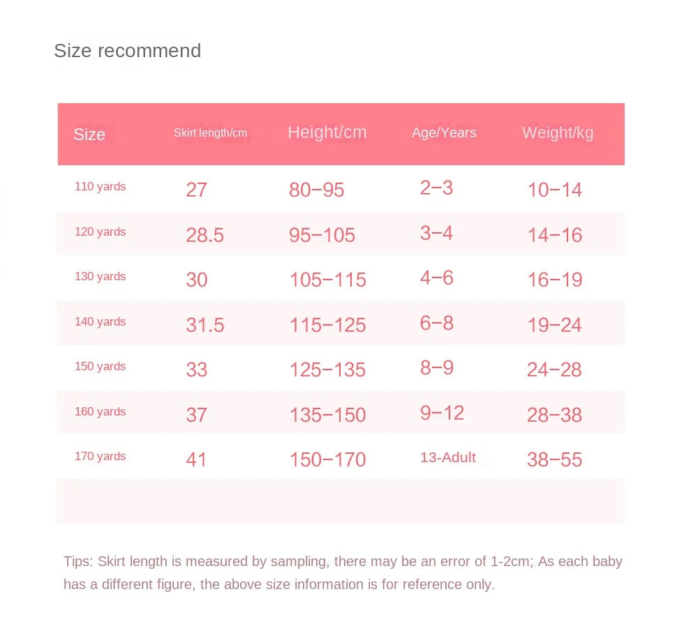 Kids Girls' Dress Children's Student Short Skirt Baby' Clothing Half Skirt Princess Pleated Tutu Skirt