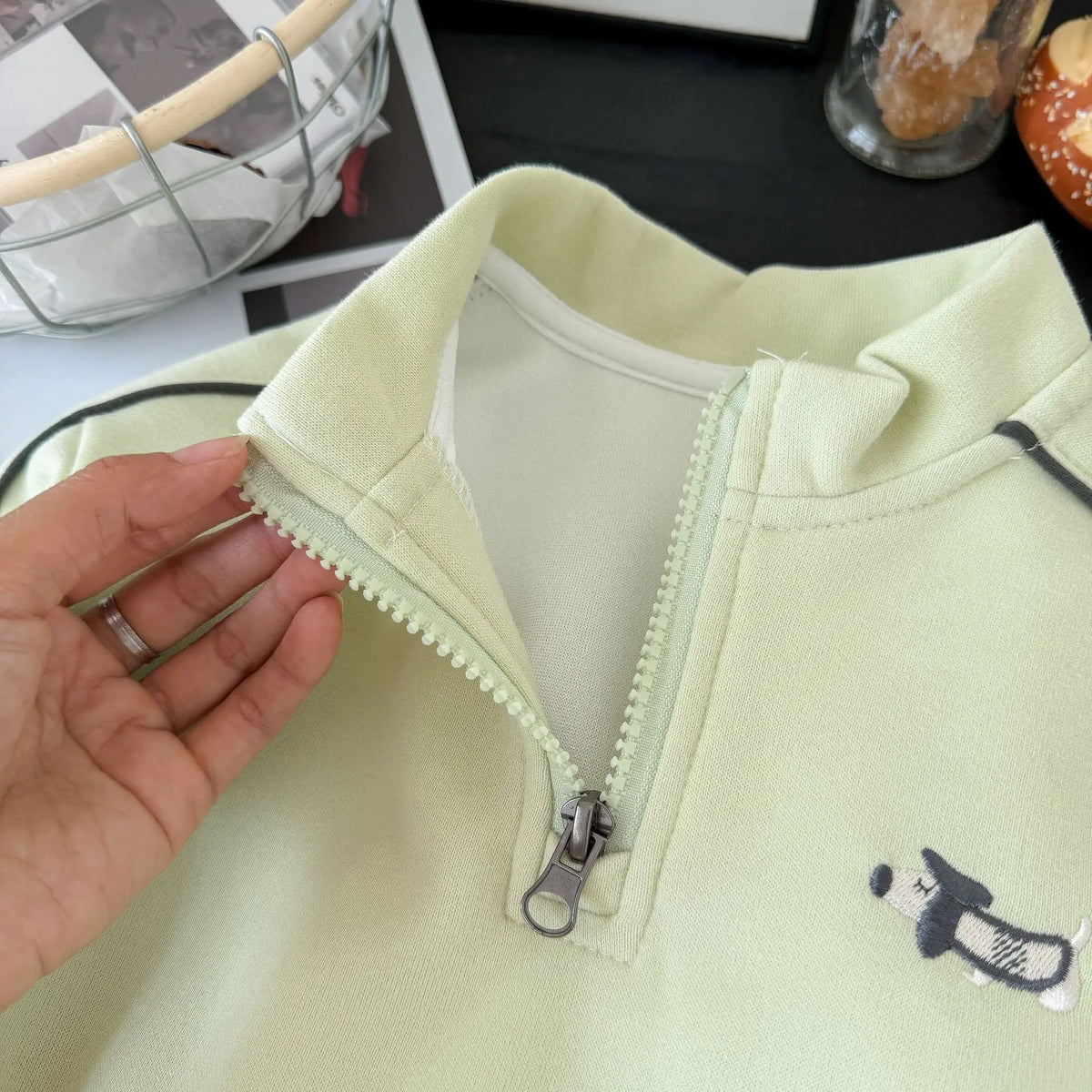 Children's Clothing Sweatshirt Sets 2026 New Autumn Boys Girls Long Sleeves Half Zipper Tops+Pants 2PCS Kids Tracksuit 1-14Years