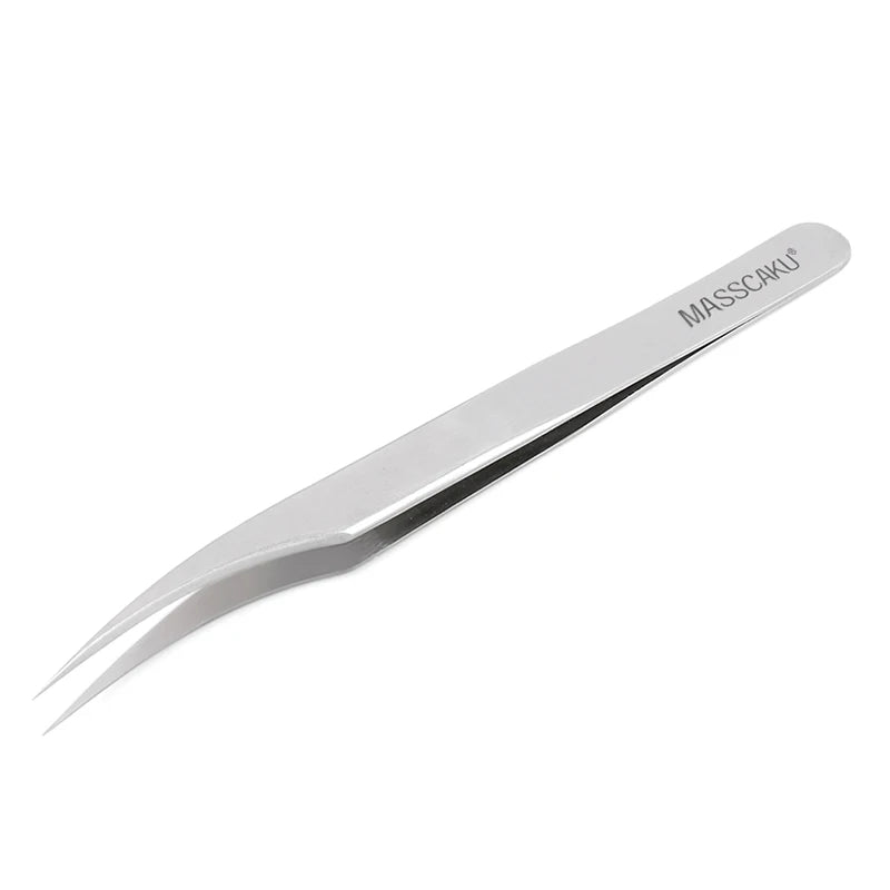 High Precision Non-defrmation Eyelash Make Tools 1Pcs High Elasticity Imported 402 Stainless Steel Gold Feather Lashes Tweezers