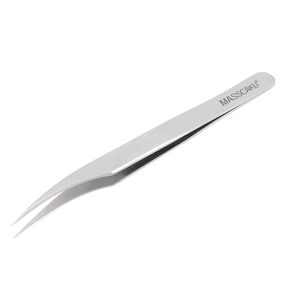High Precision Non-defrmation Eyelash Make Tools 1Pcs High Elasticity Imported 402 Stainless Steel Gold Feather Lashes Tweezers