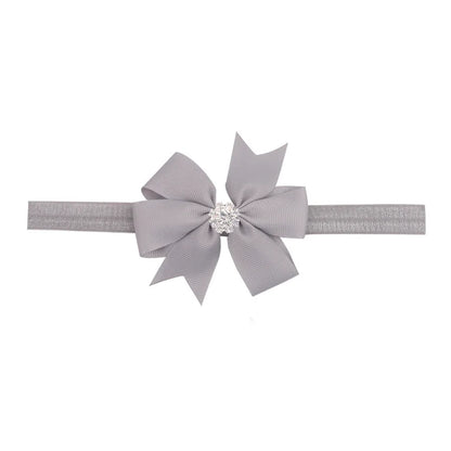 1 Piece Baby Headband Girl Bandage Ribbon Bowknot Infant Kids Hair Accessory Newborn Bow Crystal Toddler Band Headwear