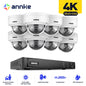 ANNKE 8CH 4K IP Camera Security System 265+ 8MP Poe Camera Two Way Audio Video Surveillance CCTV 4MM Lens Support 256G Card IP67