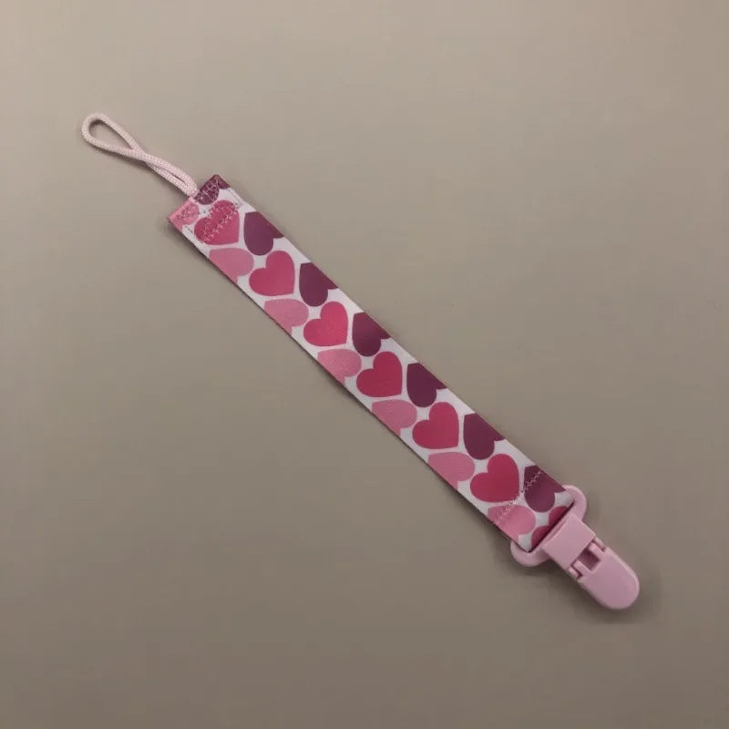 Cartoon Fixed Button Baby Pacifier Clip Chain Ribbon Dummy Soother Holder Chain Anti-drop Buckle Strap for Pacifier Baby Feeding
