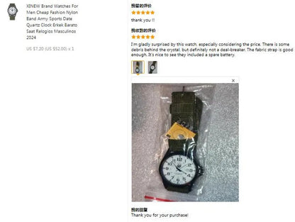 Men Genuine XINEW Brand Watches Students Fashion Casual Nylon Band Sports Army Gifts Date Quartz Wrist Watch Black Montre Homme